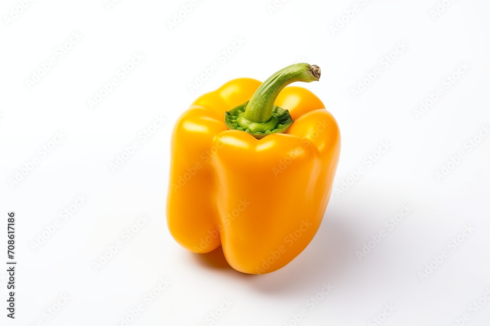 Bell Pepper isolated on white background created with Generative Ai Bell Pepper isolated on white background created with Generative Ai