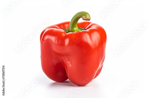 Bell Pepper isolated on white background created with Generative Ai © Andrii Yablonskyi