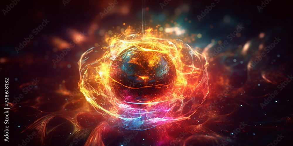 Obraz premium explosion in the space