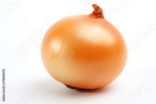 Onion isolated on white background created with Generative Ai