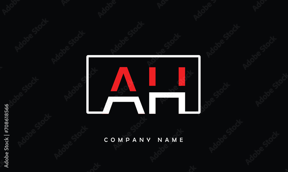 Fototapeta premium AH, HA, A, H Abstract Letters Logo Monogram