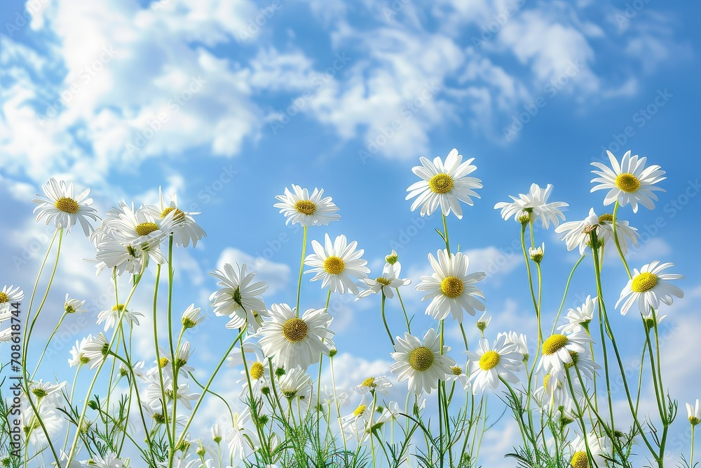 A lot of Daisies with copy space, Associated with innocence and true love. A lot of Daisies with copy space, Associated with innocence and true love.