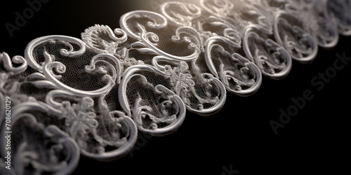 beautiful lace fabric ornament