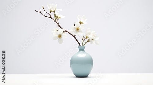 a singular vase set against a flawlessly white background in stunning high definition.
