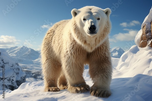 A Polar bear animal © Mahenz