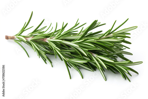 Rosemary isolated on white background created with Generative Ai