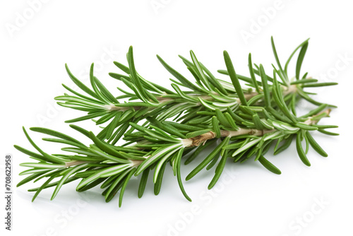 Rosemary isolated on white background created with Generative Ai