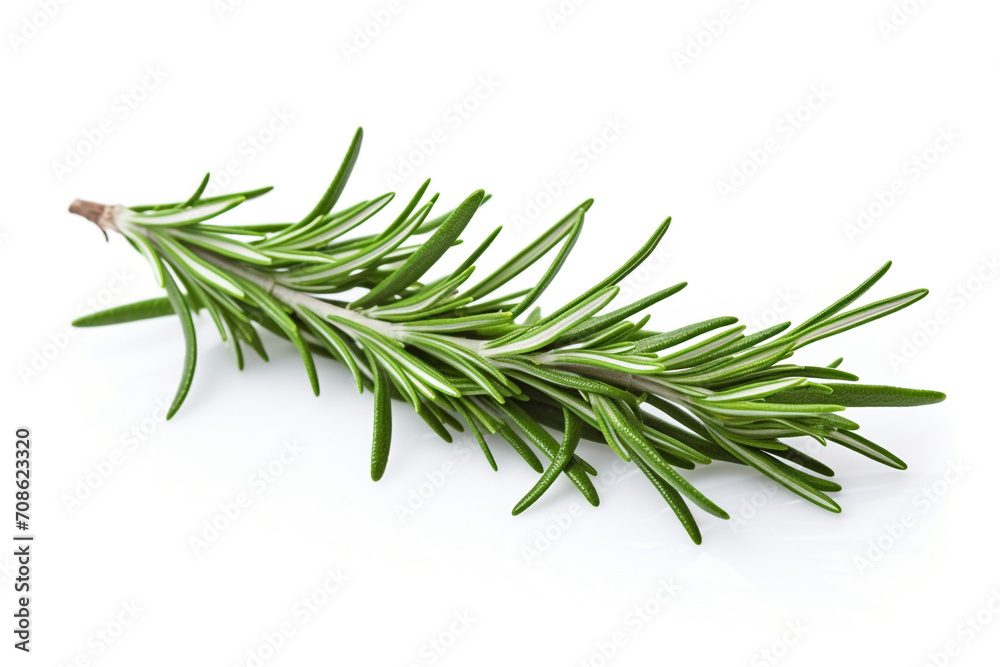 Fototapeta premium Rosemary isolated on white background created with Generative Ai