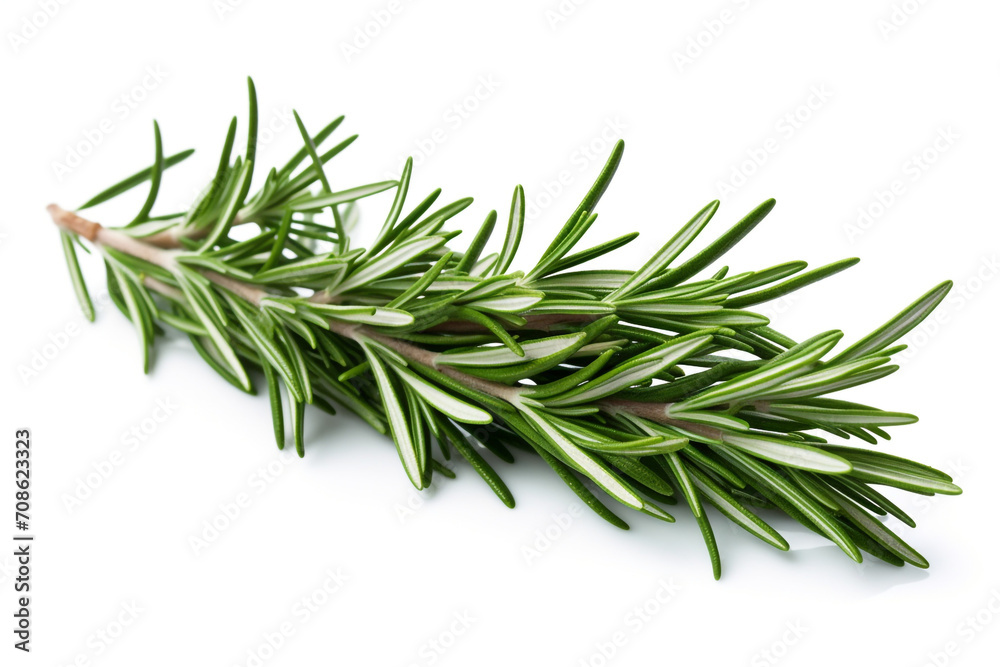 Fototapeta premium Rosemary isolated on white background created with Generative Ai