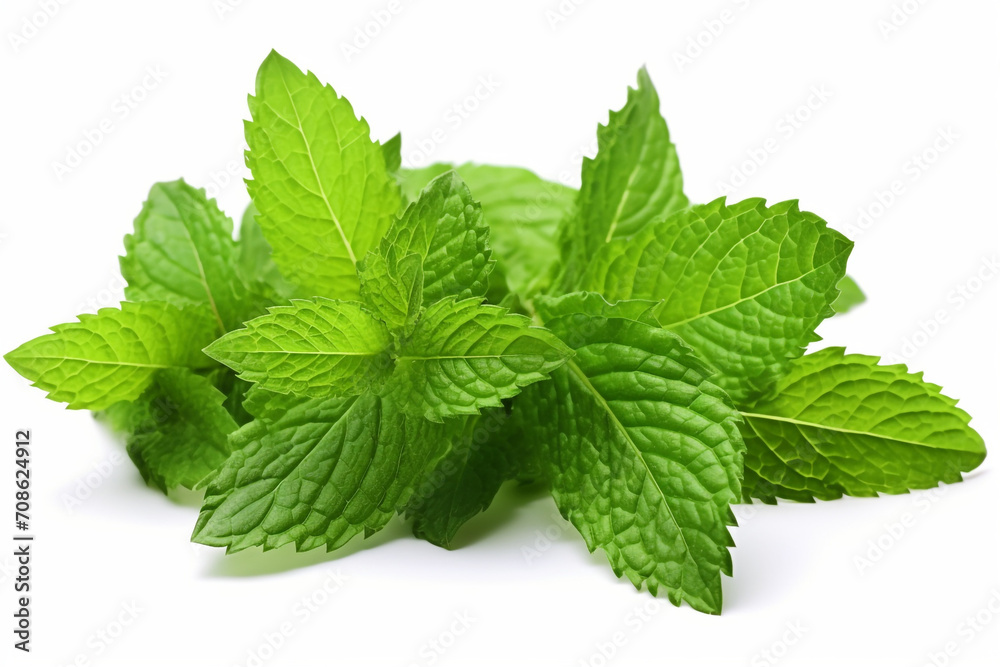 Spearmint isolated on white background created with Generative Ai Spearmint isolated on white background created with Generative Ai