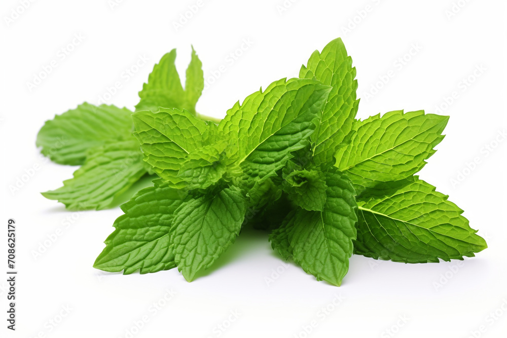 Spearmint isolated on white background created with Generative Ai Spearmint isolated on white background created with Generative Ai