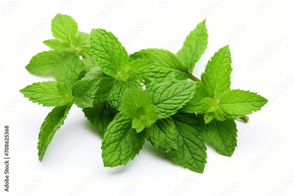 Spearmint isolated on white background created with Generative Ai Spearmint isolated on white background created with Generative Ai