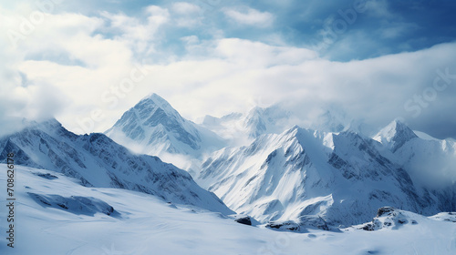 Berge Landschaft Alpen Schnee Winter