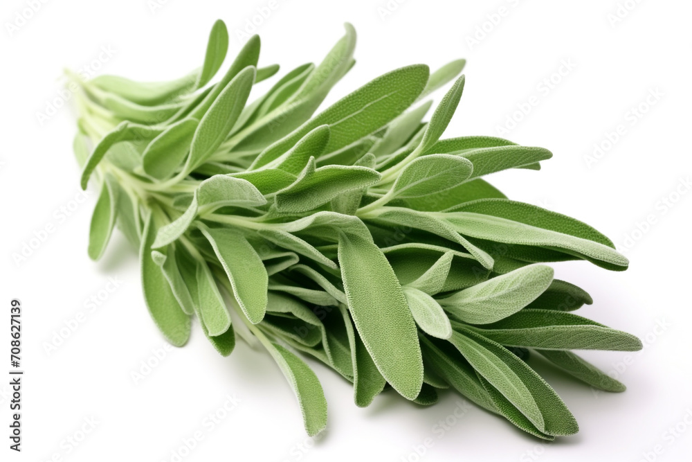 Sage isolated on white background created with Generative Ai Sage isolated on white background created with Generative Ai