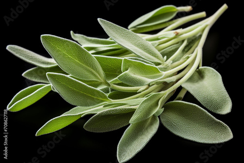 Sage isolated on white background created with Generative Ai