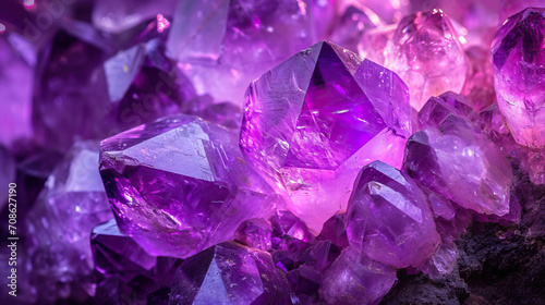 Amethyst Aura: A Mysterious Purple Background with Ethereal Glow and Mystical Aura, Perfect for Fantasy and Magic Concepts