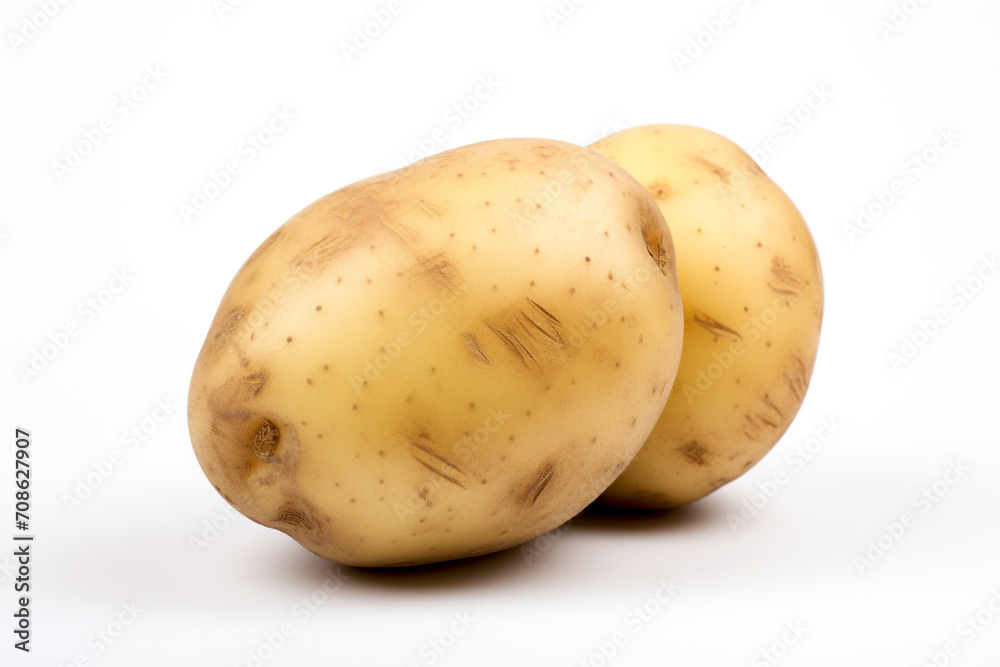 Potato isolated on white background created with Generative Ai Potato isolated on white background created with Generative Ai