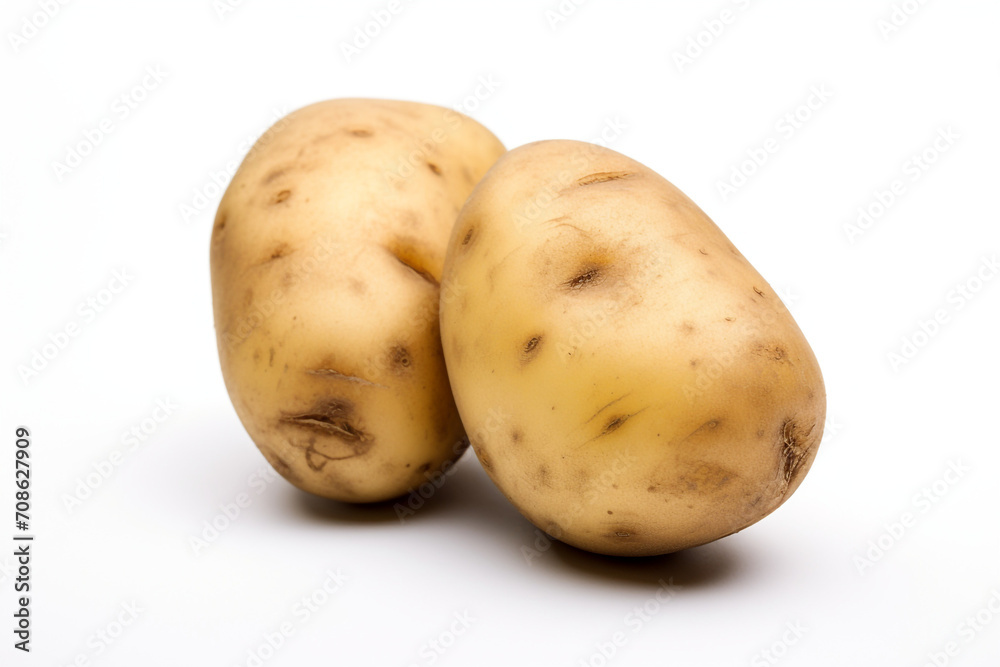 Potato isolated on white background created with Generative Ai Potato isolated on white background created with Generative Ai