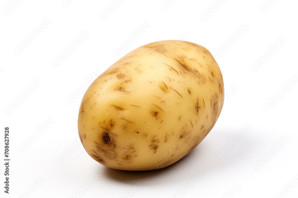 Potato isolated on white background created with Generative Ai Potato isolated on white background created with Generative Ai