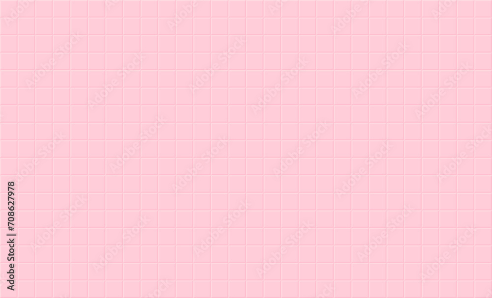 Pink tile wall texture background. Abstract geometric pattern - obrazy, fototapety, plakaty 