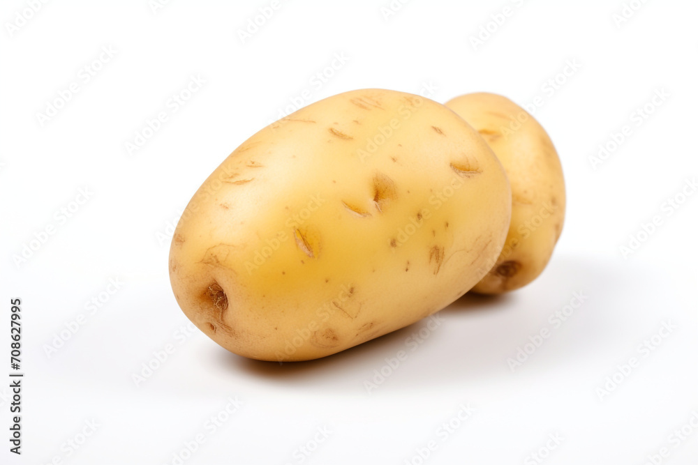 Potato isolated on white background created with Generative Ai Potato isolated on white background created with Generative Ai