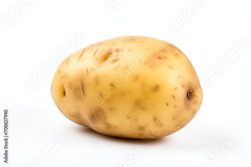 Potato isolated on white background created with Generative Ai