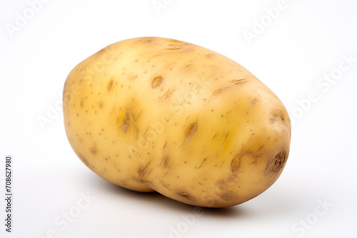 Potato isolated on white background created with Generative Ai