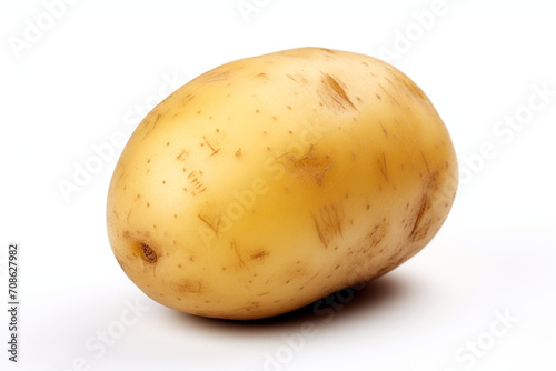 Potato isolated on white background created with Generative Ai