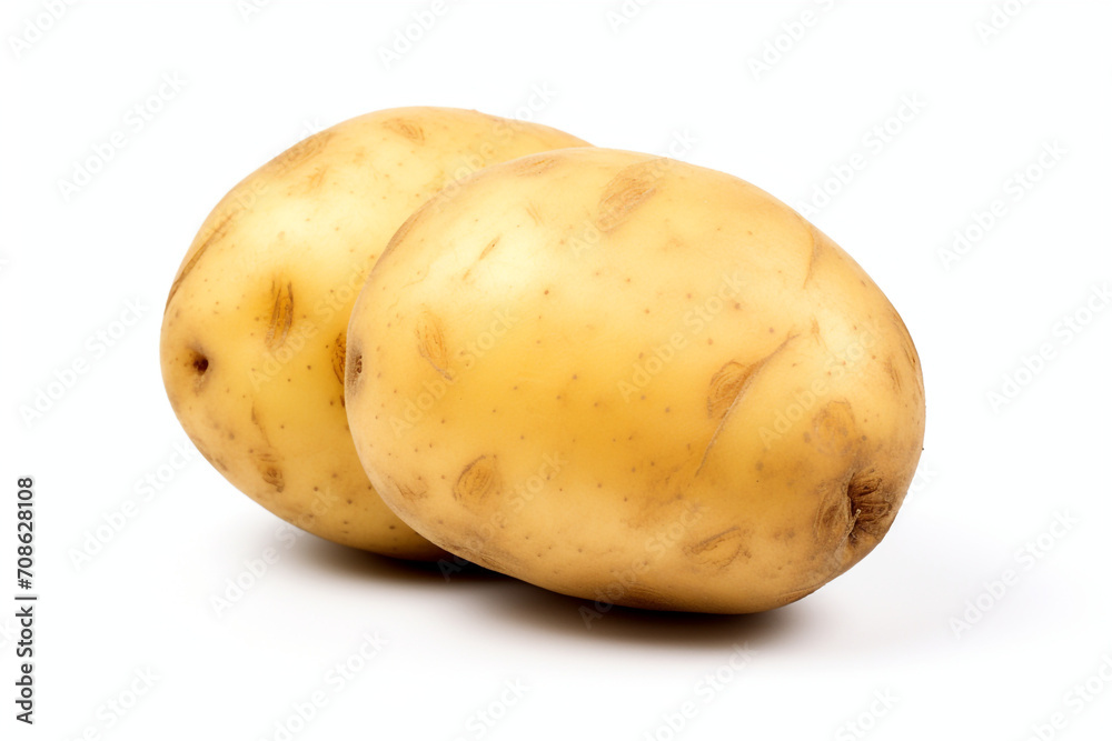 Potato isolated on white background created with Generative Ai Potato isolated on white background created with Generative Ai