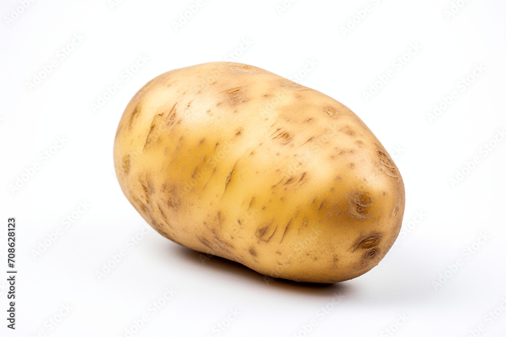 Potato isolated on white background created with Generative Ai Potato isolated on white background created with Generative Ai
