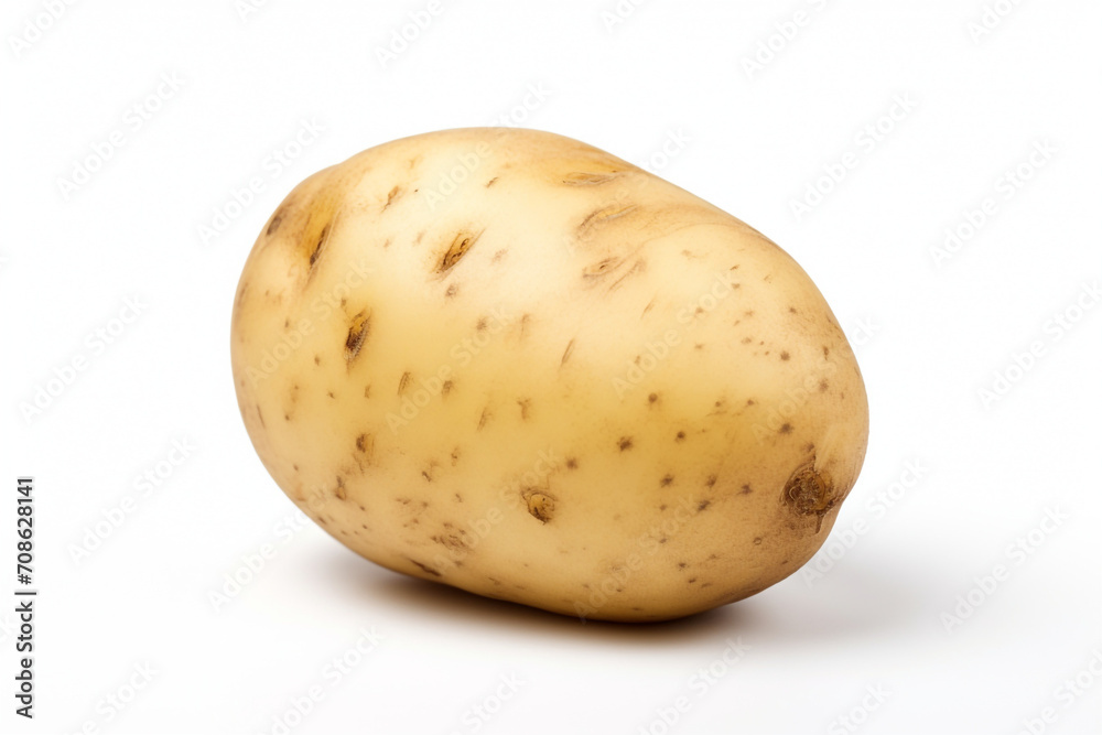 Potato isolated on white background created with Generative Ai Potato isolated on white background created with Generative Ai