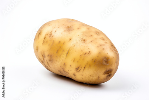 Potato isolated on white background created with Generative Ai