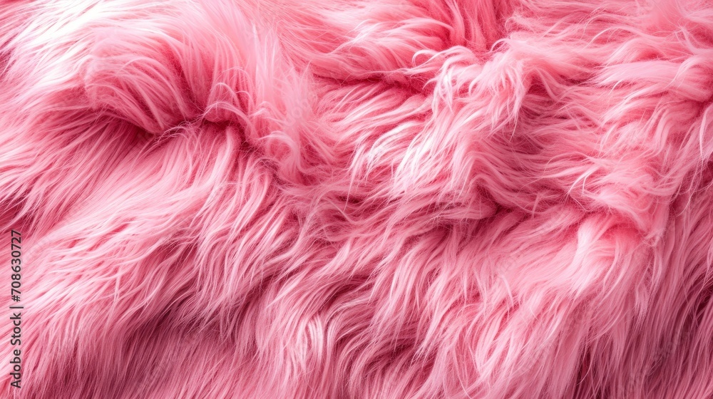 Close-Up of Pink Fur Texture, Soft, Plush, and Luxurious Close-Up of Pink Fur Texture, Soft, Plush, and Luxurious