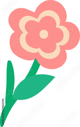 Fototapeta Naklejka Na Ścianę i Meble -  pink flowers. spring decoration nature. Flower garden bloom flat vector. Spring colorful garden flowers. Eps 10