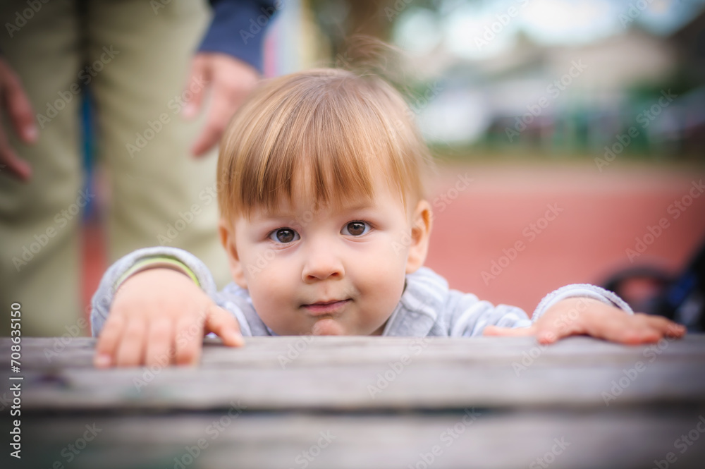 Whimsical image capturing the innocence and wonder of childhood as a little boy leans over a magical table, exuding curiosity and anticipation Whimsical image capturing the innocence and wonder of childhood as a little boy leans over a magical table, exuding curiosity and anticipation