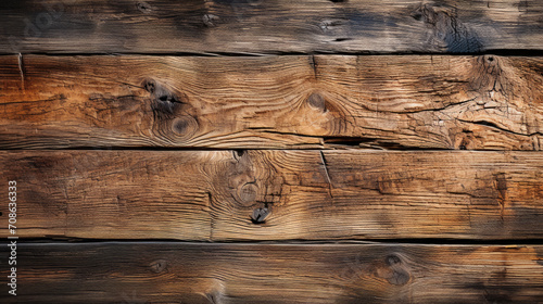 image of a brown wooden board with characteristic marks over time. as a background. photo