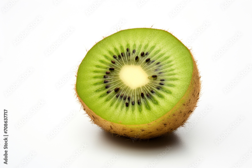 Kiwi isolated on white background created with Generative Ai Kiwi isolated on white background created with Generative Ai