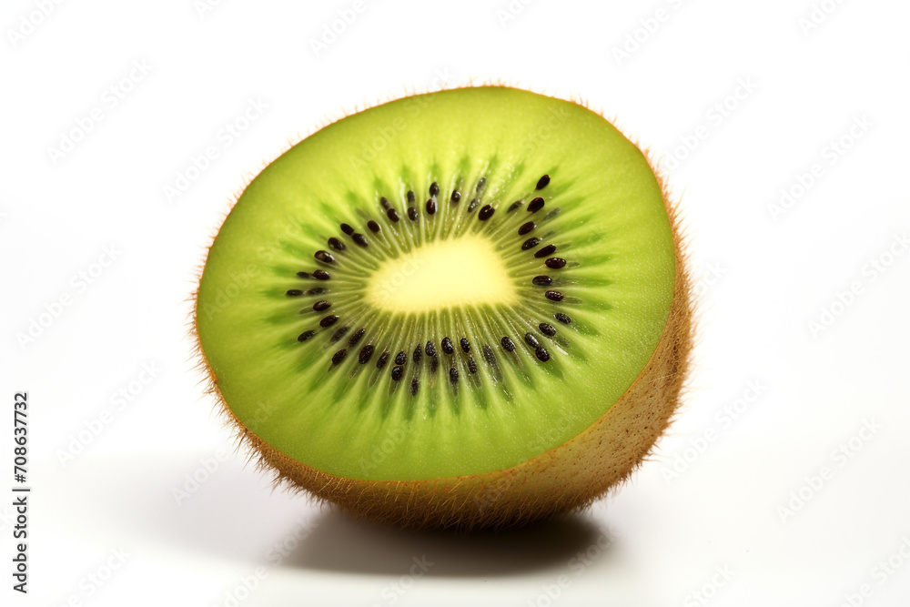 Kiwi isolated on white background created with Generative Ai Kiwi isolated on white background created with Generative Ai