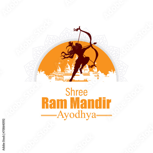 Vector illustration of Happy Rama Navami social media feed template