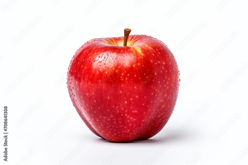 Apple isolated on white background created with Generative Ai Apple isolated on white background created with Generative Ai