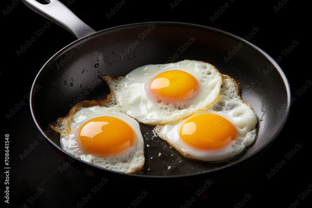 fried egg. close-up. chicken egg meal, protein-rich breakfast. cooking at home. fried egg. close-up. chicken egg meal, protein-rich breakfast. cooking at home.