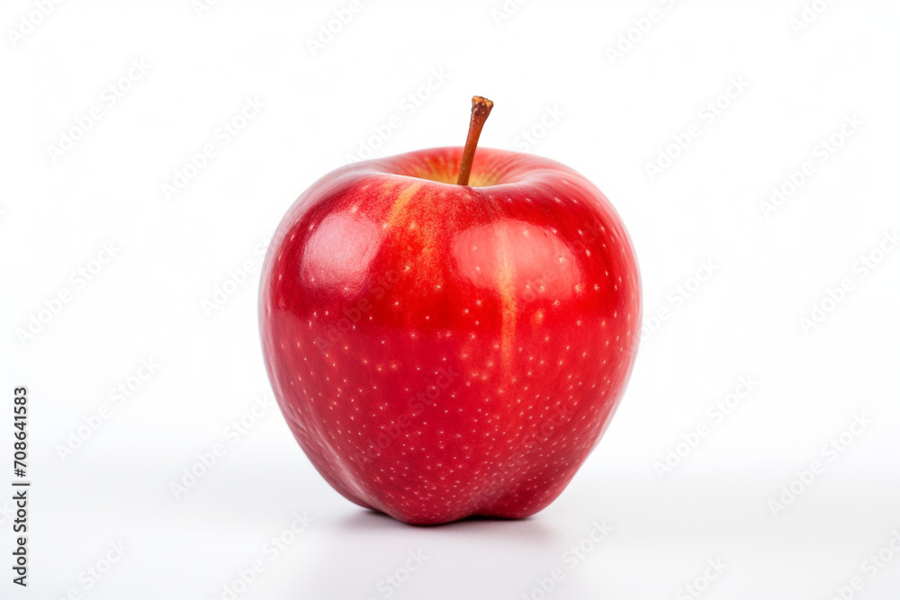 Apple isolated on white background created with Generative Ai Apple isolated on white background created with Generative Ai