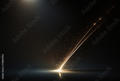 Abstract background with light. AI