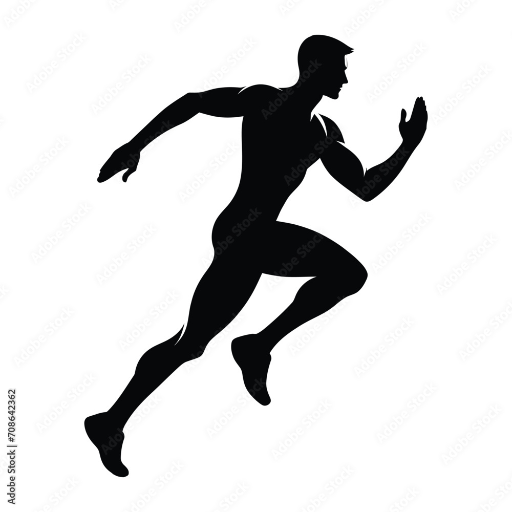 Running Athlete Silhouette