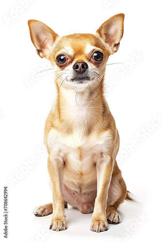 Chihuahua dog isolated on white background © Synaptic Studio