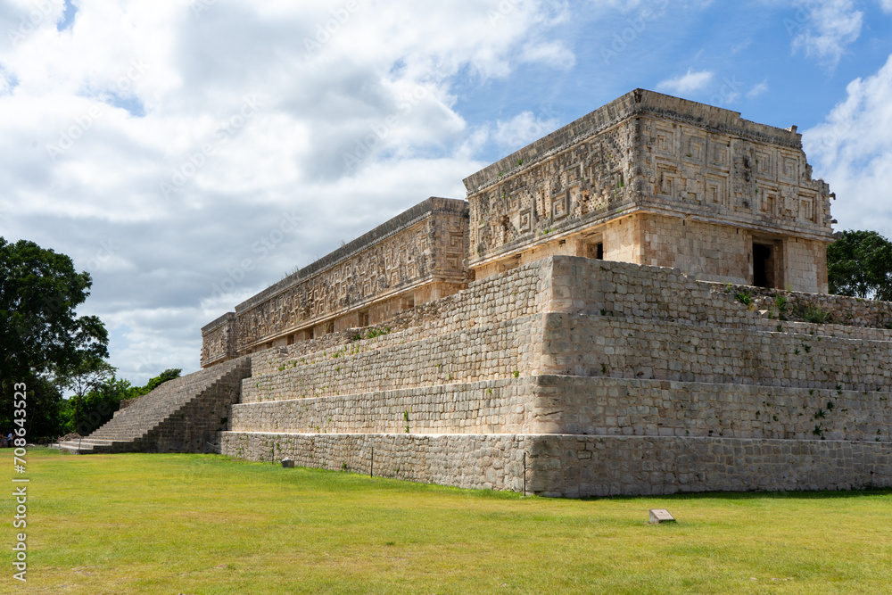 Governor's palace, Uxmal temple ruins, Mexico