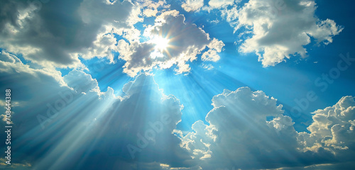 blue sky with clouds