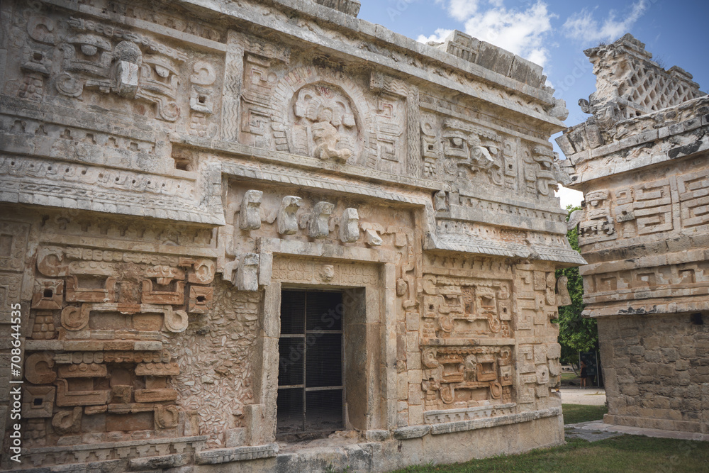 La Iglesia wall temples, Chichen Itza, Mexico