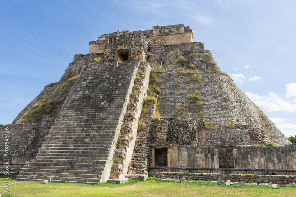 Uxmal temple from the back, Yucatan, Mexico Uxmal temple from the back, Yucatan, Mexico