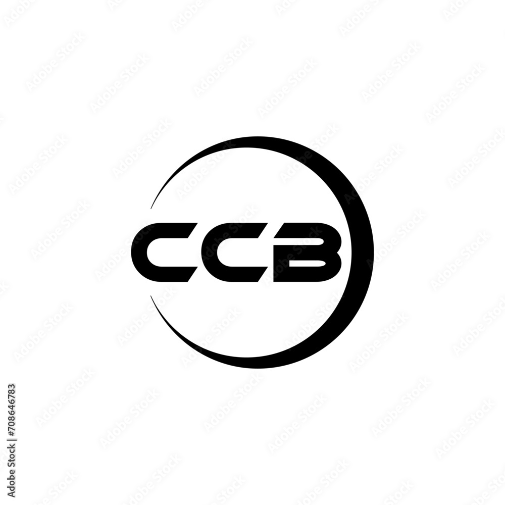 Ccbc Lettering CCB letter logo design with white background in illustrator, cube logo ...